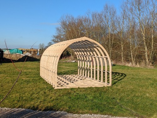 Glamping pod frame garden - glamping,