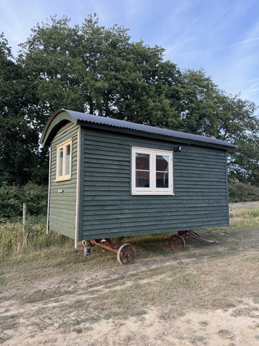 Shepherds hut home office - shepherds,
