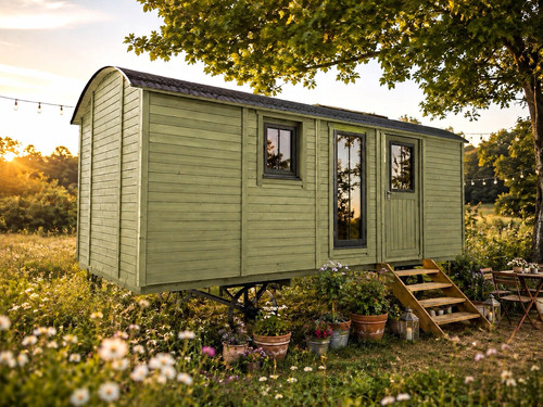 Wooden shepherd hut - shepherd’s,